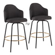 Ahoy - Contemporary Fixed Height Counter Stool Round Footrest (Set of 2) - Furniture Home Direct