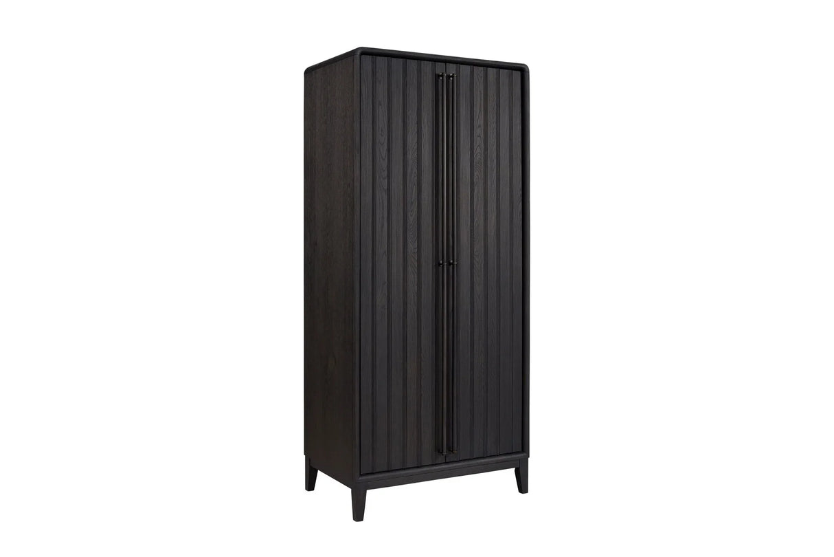 Spacious Storage Armoire - Peppercorn - Furniture Home Direct