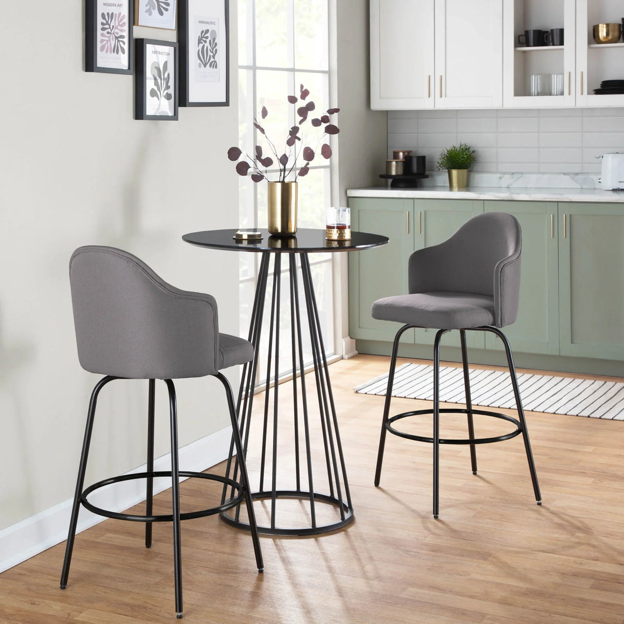 Ahoy - Contemporary Fixed Height Counter Stool (Set of 2) - Furniture Home Direct