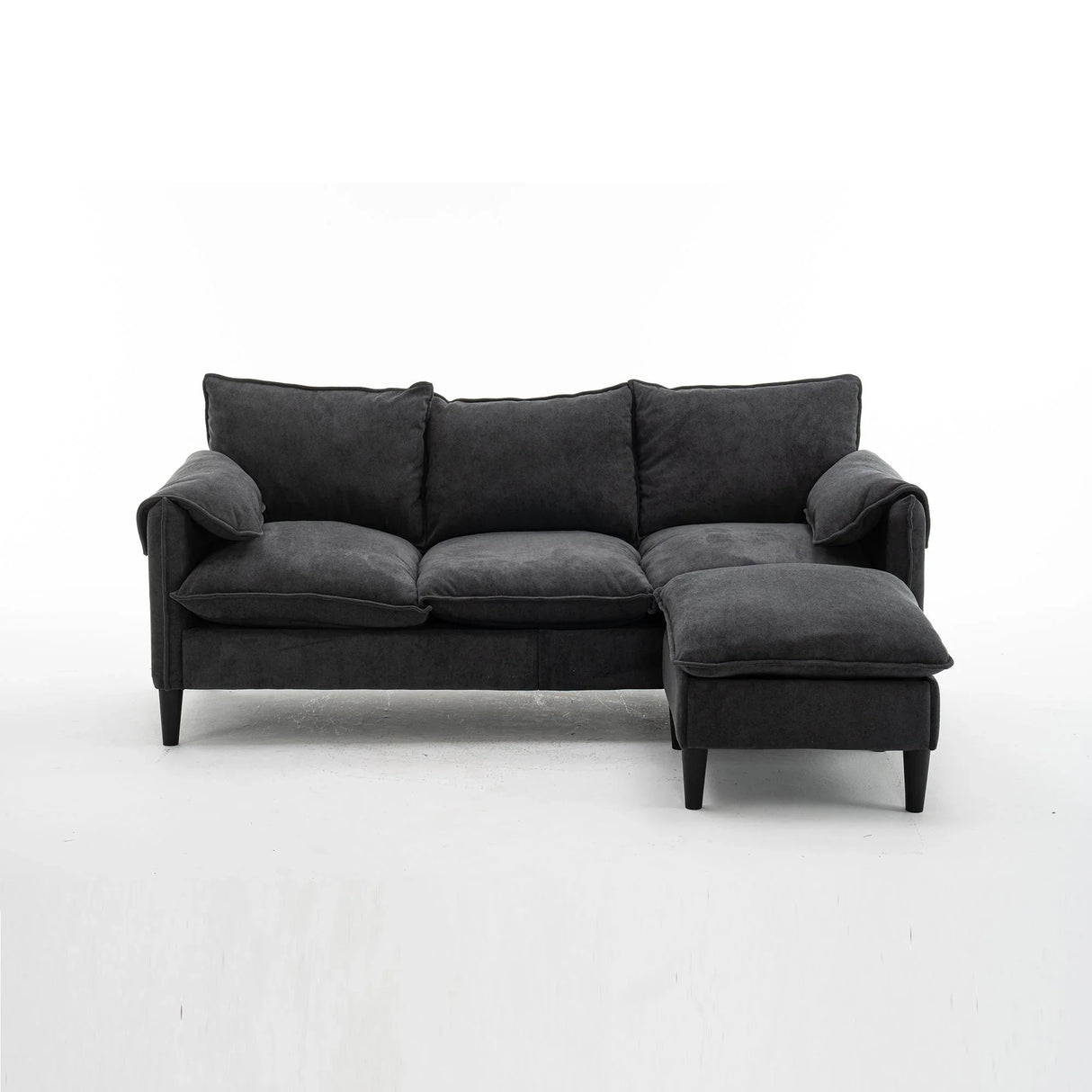 Convertible Combination Sofa With Footstools With Storage - Furniture Home Direct