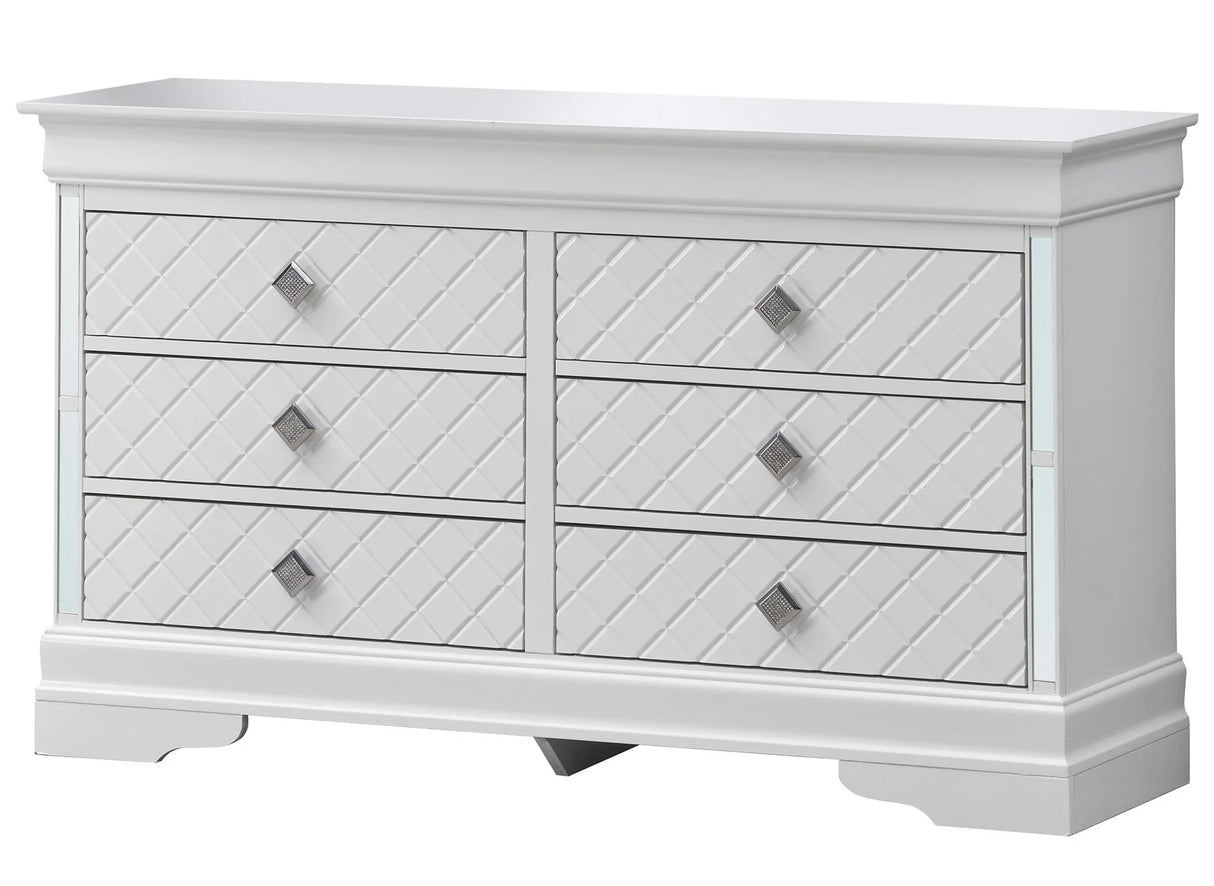 Verona - Stylish Dresser - Silver Champagne - Furniture Home Direct