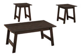 Table Set, Coffee, End, Side, Accent, Living Room Transitional (Set of 3) - Furniture Home Direct