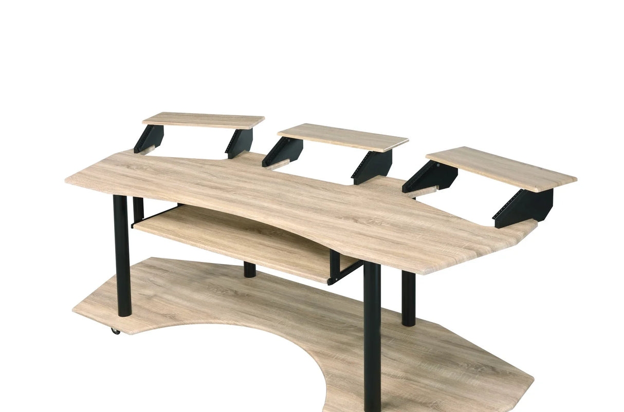 Eleazar - Music Recording Studio Desk - Wood - Furniture Home Direct