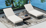 Outdoor Lounge Chair - Beige - Furniture Home Direct