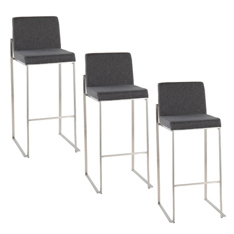 Fuji - Contemporary And Modern Elegance High Back Barstool - Furniture Home Direct