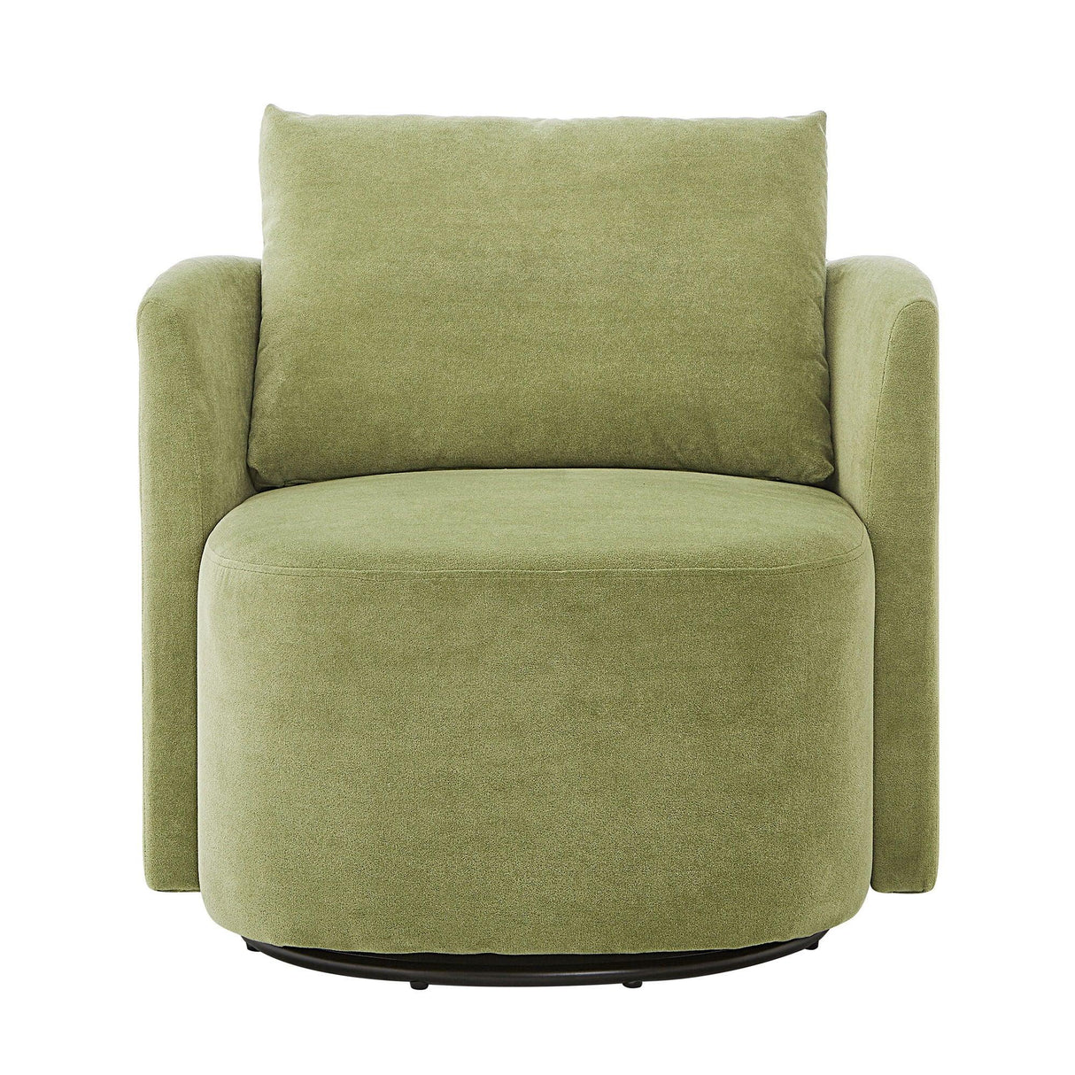360° Modern Swivel Chair With Upholstered Curved Design - Furniture Home Direct