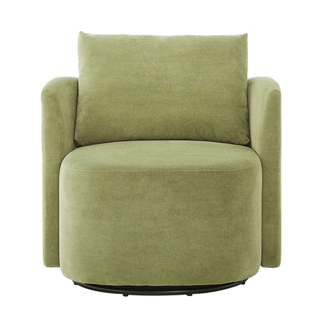 360° Modern Swivel Chair With Upholstered Curved Design - Furniture Home Direct