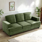 Modern Sofa, Comfortable 3 Seater Couch With Deep Seating, Loose Back Cushions, Wide Arms - Furniture Home Direct