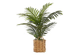 24" Tall, Artificial Plant, Palm, Indoor, Faux, Fake, Table, Floor, Greenery, Potted, Real Touch, Decorative - Green / Beige - Furniture Home Direct