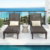 2 Piece Outdoor Chaise Lounges With Adjustable Backrest - Furniture Home Direct