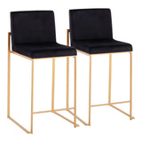 Fuji - Contemporary High Back Stylish Counter Stool - Furniture Home Direct