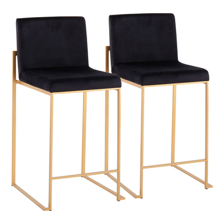 Fuji - Contemporary High Back Stylish Counter Stool - Furniture Home Direct