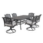 Stylish Outdoor 7 Piece Aluminum Dining Set With Cushion - Furniture Home Direct