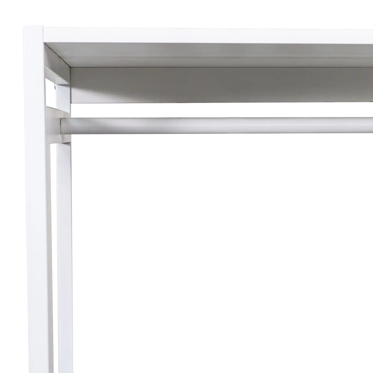 Wardrobe Closet System With Shelves And Hanging Rod White - Furniture Home Direct