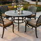 Round 4 Person 51.97" Long Dining Set With Cushions - Furniture Home Direct
