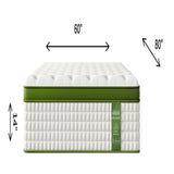 14" Hybrid Mattress With Gel Memory Foam And Pocket Springs - Furniture Home Direct