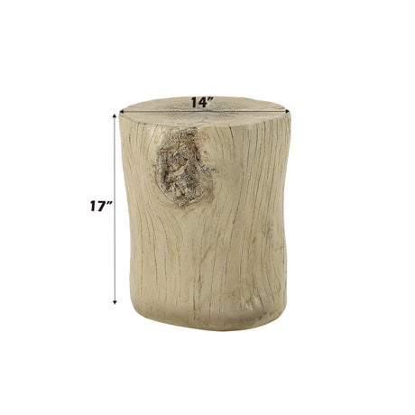 Gene - Fiber Concrete Accent Table - Brown - Furniture Home Direct