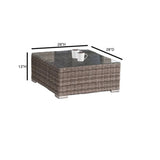 Outdoor Wicker Conversation Set With Cushions, All Weather - Furniture Home Direct