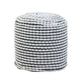 River - Handcrafted Cylindrical Pouf Water Resistant Fabric - Furniture Home Direct