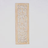 Floral Hand Carved Mandala Rectangular Wall Decor Accent - Gold / White - Furniture Home Direct