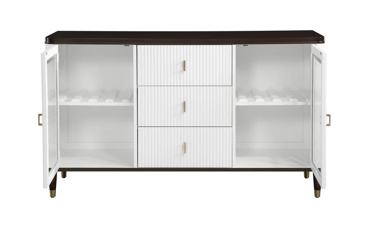 Carene - Server - Brown / White - Furniture Home Direct