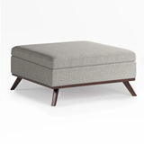 Owen - Multifunctional Square Coffee Table Storage Ottoman - Furniture Home Direct