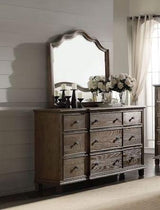Baudouin - Weathered Mirror - Oak - Furniture Home Direct