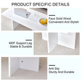 Coffee Table With X Leg Design For Living Room White - Furniture Home Direct