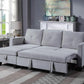 Nova - Velvet Reversible Sleeper Sectional Sofa With Storage Chaise - Furniture Home Direct