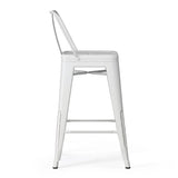 Rayne - Curved Back Metal Stool (Set of 2) - Furniture Home Direct