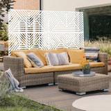 Freestanding Outdoor & Indoor Freestanding Metal Privacy Screen - Furniture Home Direct