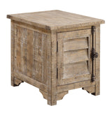 Ludin - Chair Side Table - Taupe - Furniture Home Direct