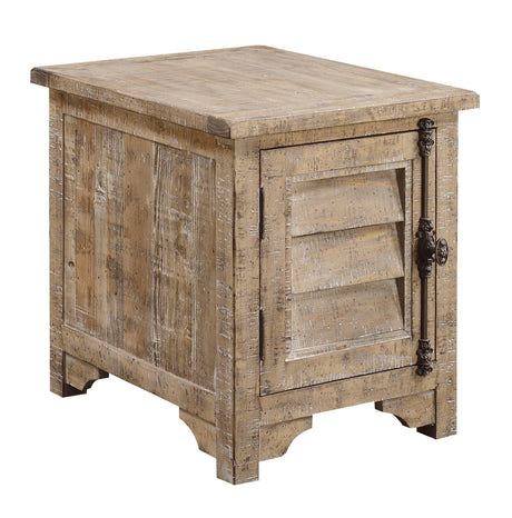 Ludin - Chair Side Table - Taupe - Furniture Home Direct