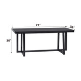 Kini - 7 Pieces Dining Room Set - Black - Furniture Home Direct