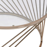Bluelipe - Clear Glass Top With Coffee Table - Champagne - Furniture Home Direct