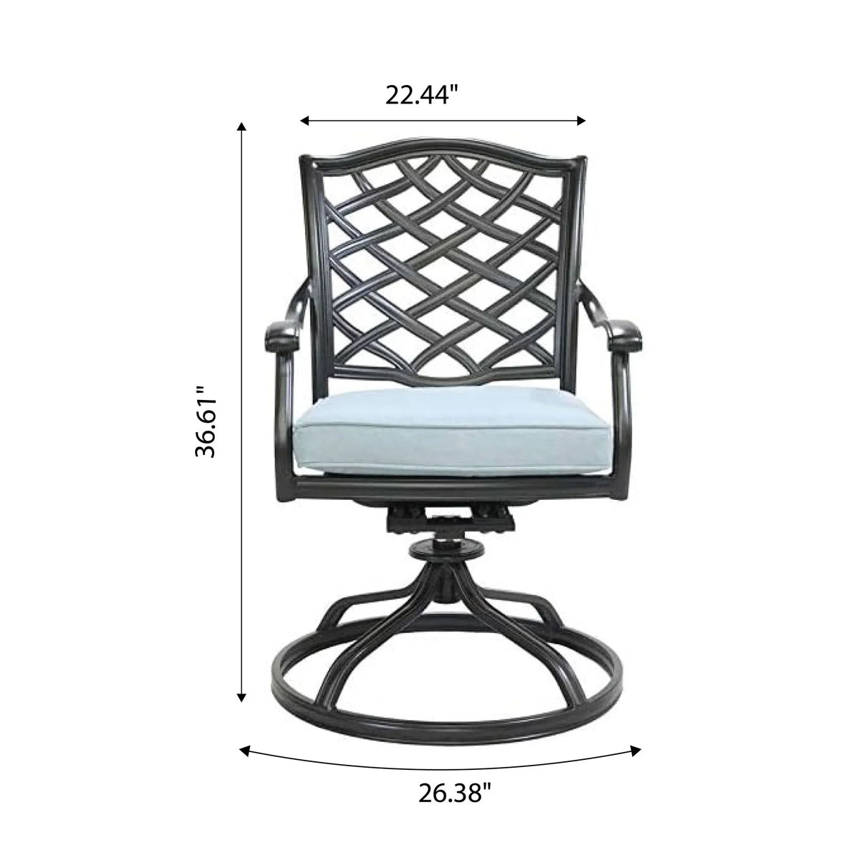 Dining Swivel Chair (Set of 2) - Furniture Home Direct