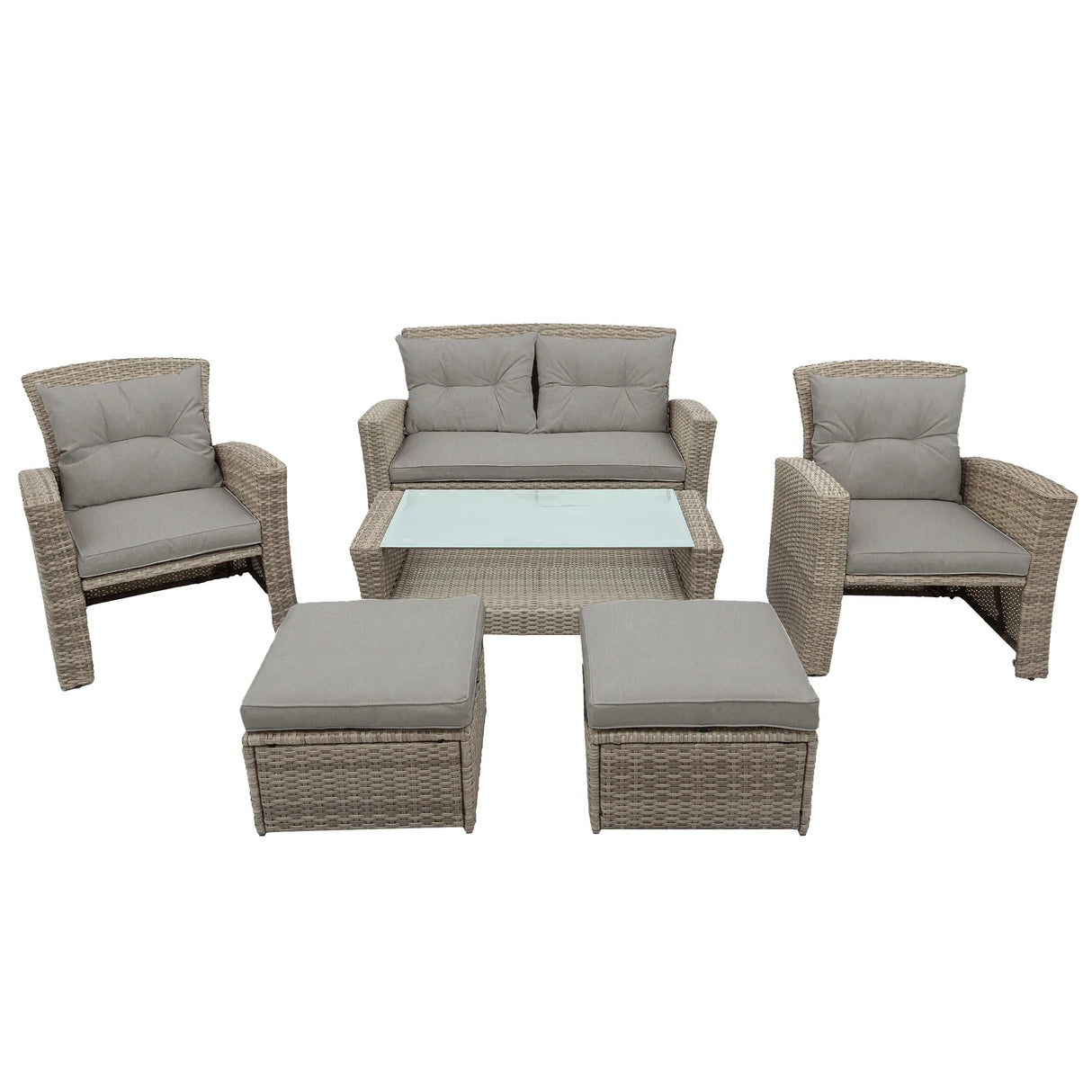 6 PC Outdoor Patio Set - Furniture Home Direct