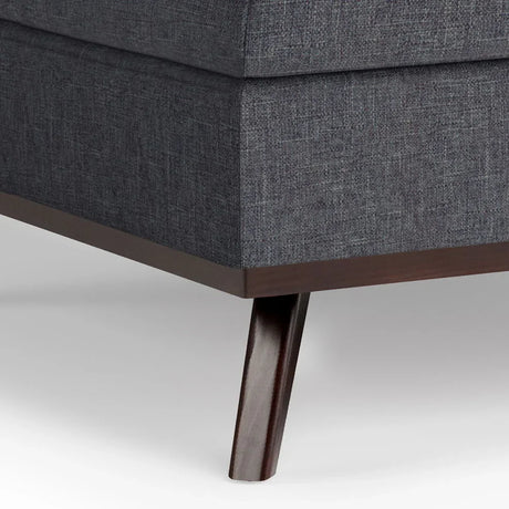Owen - Square Coffee Table Storage Ottoman - Slate Gray - Furniture Home Direct