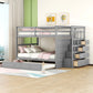 Bunk Bed With Twin Size Trundle And Staircase - Furniture Home Direct