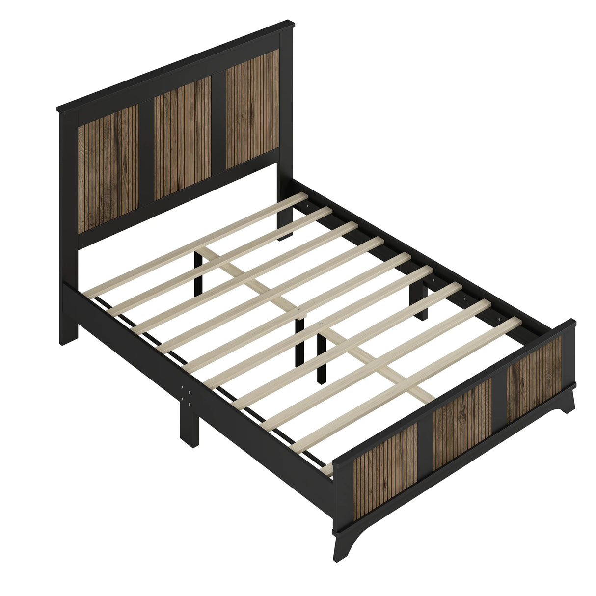 Queen Bed Set With Dresser And Two Nightstands Black - Furniture Home Direct
