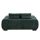 Ferrand - Chenille Loveseat - Green - Furniture Home Direct