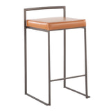 Fuji - Industrial Stackable Counter Stool Elegant Design - Furniture Home Direct