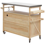 K&K Outdoor Kitchen Island & Storage Cabinet - Furniture Home Direct
