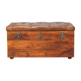 Buffalo - Leather Storage Trunk - Furniture Home Direct