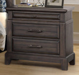 2 Drawer Nightstand Elegant Design - Mahogany - Furniture Home Direct
