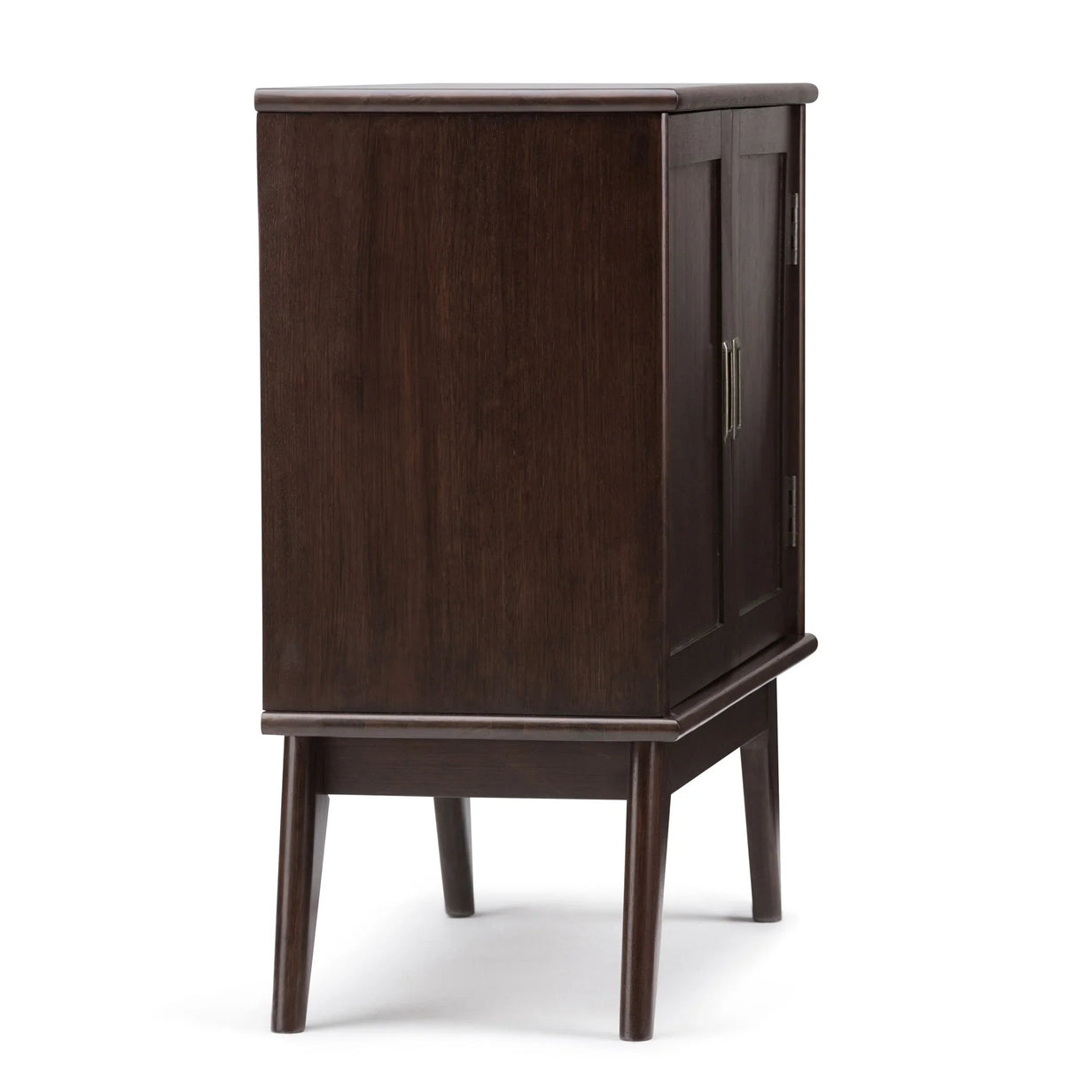 Draper - Mid Century Low Storage Cabinet - Medium Auburn Brown - Furniture Home Direct