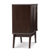 Draper - Mid Century Low Storage Cabinet - Medium Auburn Brown - Furniture Home Direct