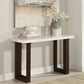 Edwyn - Natural Marble Top End Table - Furniture Home Direct