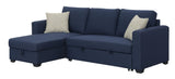 Pensole - Reversible Pop - Up Sleeper Sectional - Furniture Home Direct