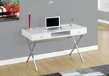 Computer Desk For Home Office, Laptop, Storage Drawers, Glossy Contemporary & Modern - Furniture Home Direct